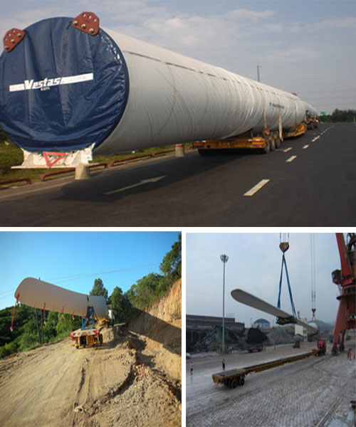 青島風力設備運輸公司，青島風力發(fā)電機運輸公司